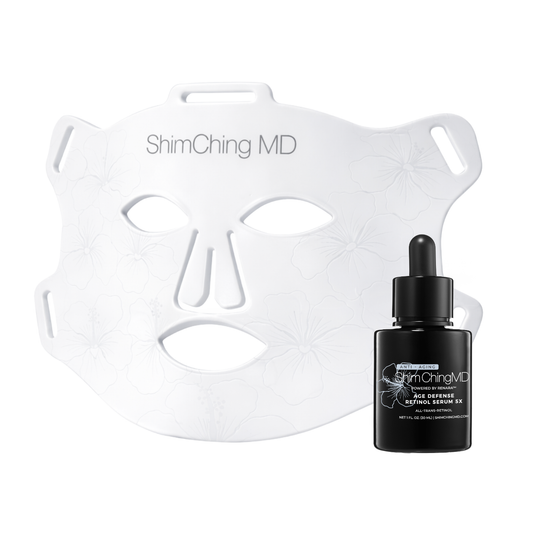 ShimChingMD LED Mask + Retinol Serum Bundle
